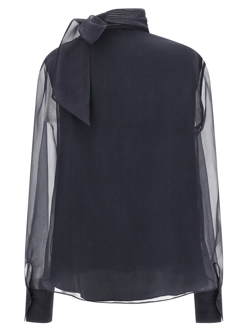 Brunello Cucinelli Crispy Silk Blouse