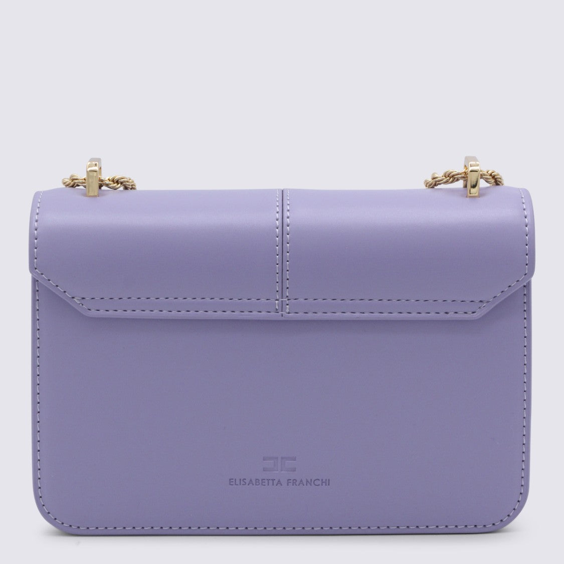 Elisabetta Franchi Structured Lilac Handbag