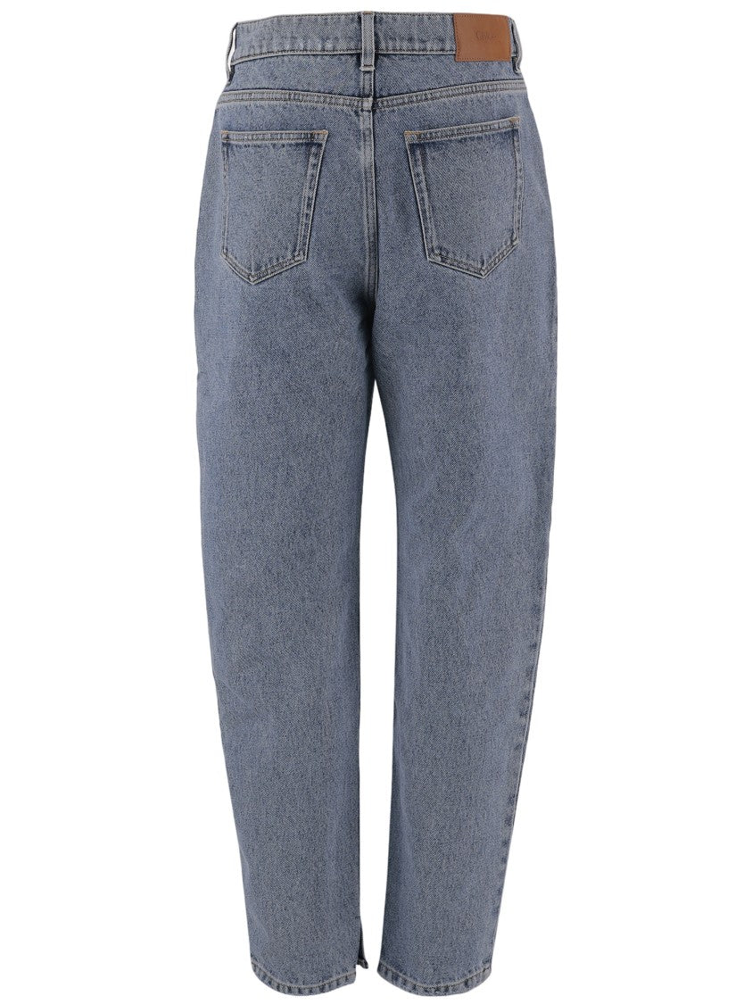 Chloé Straight-Leg Denim Jeans With Mid-Rise Waistband
