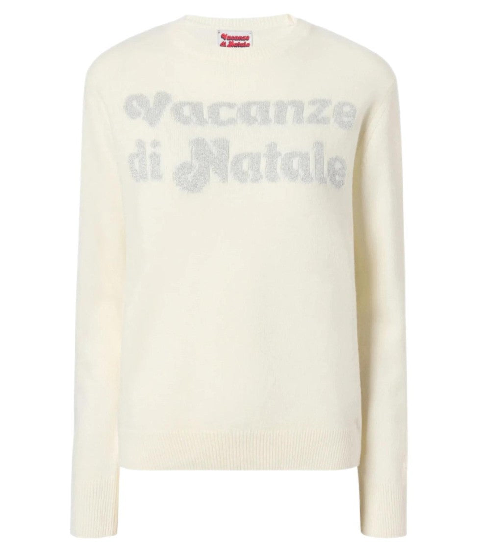 Mc2 Saint Barth New Queen Sweater With Festive Christmas Print