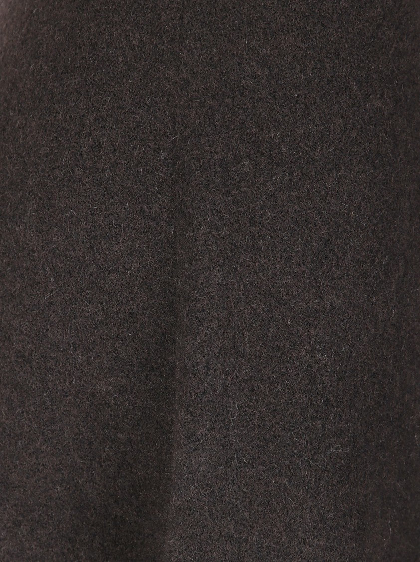 Boboutic Brown Wide-Leg Pants With Elasticated Waistband