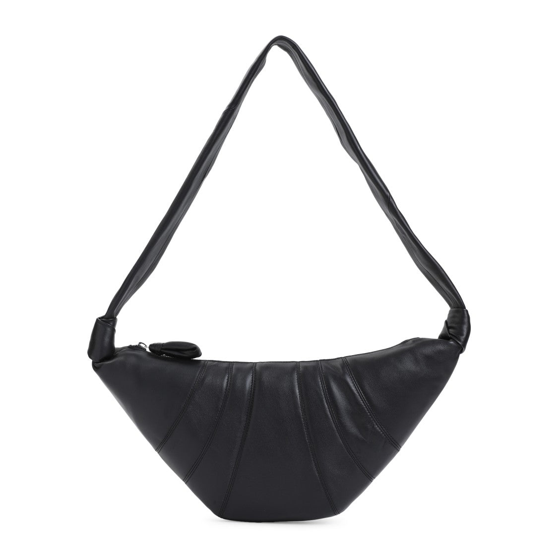 Lemaire Black Leather Medium Croissant Bag