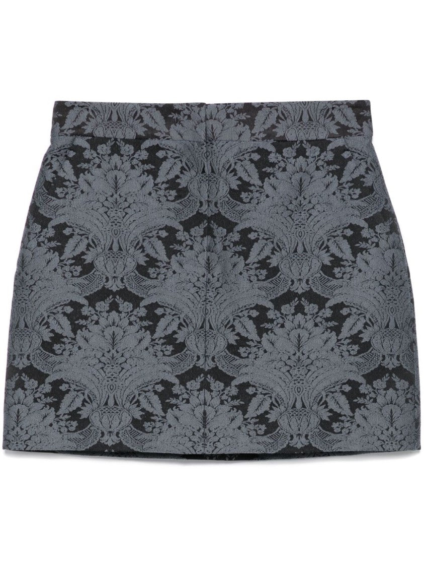 Max Mara Fitted Grey Skirt