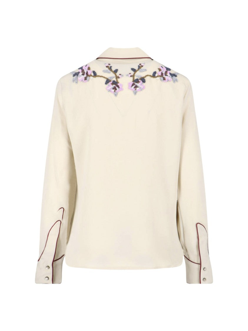 Isabel Marant Classic White Shirt With Structured Collar