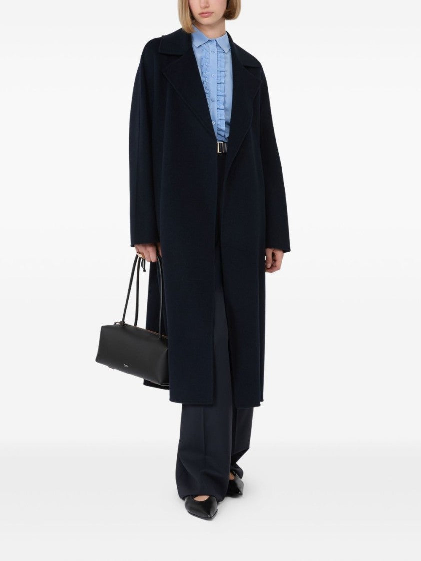 Max Mara Midi Wrap Coat With Tailored Silhouette
