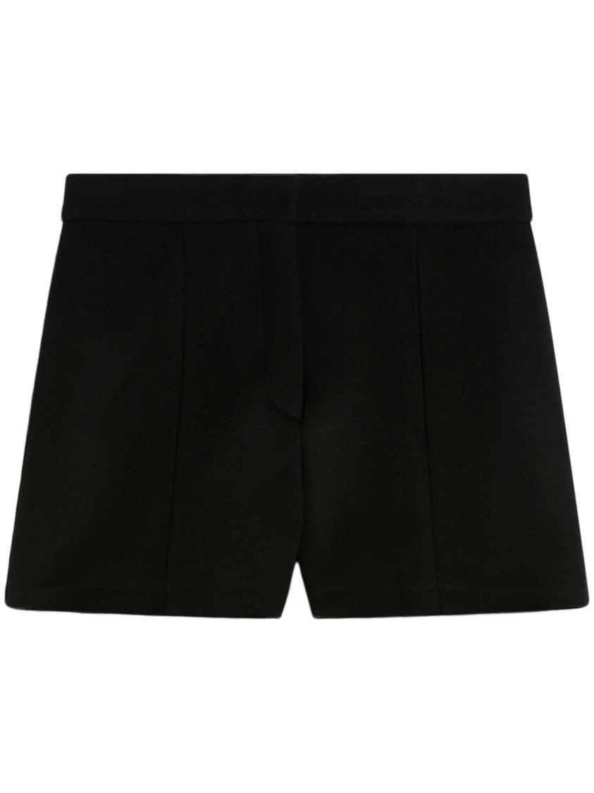 Max Mara Tailored Black Shorts Crafted From Virgin Wool