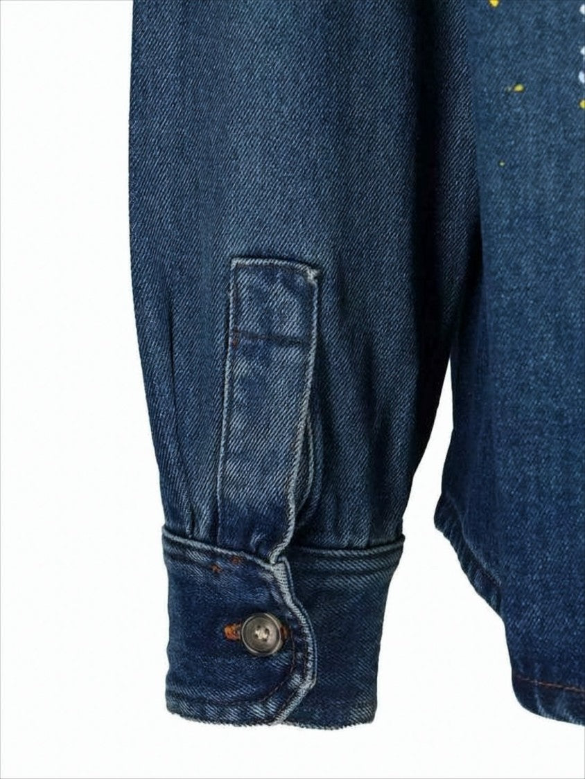 A.P.C. Button-Down Denim Shirt With Classic Collar