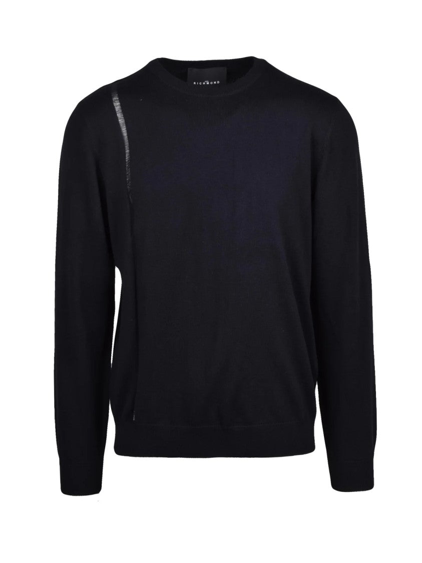 Richmond X Crew Neck Pullover - Black