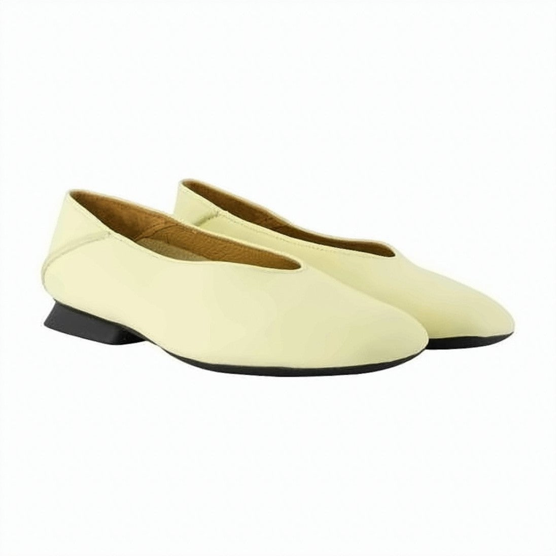 Camper Smooth Calf Leather Flat Shoes With Almond Toe