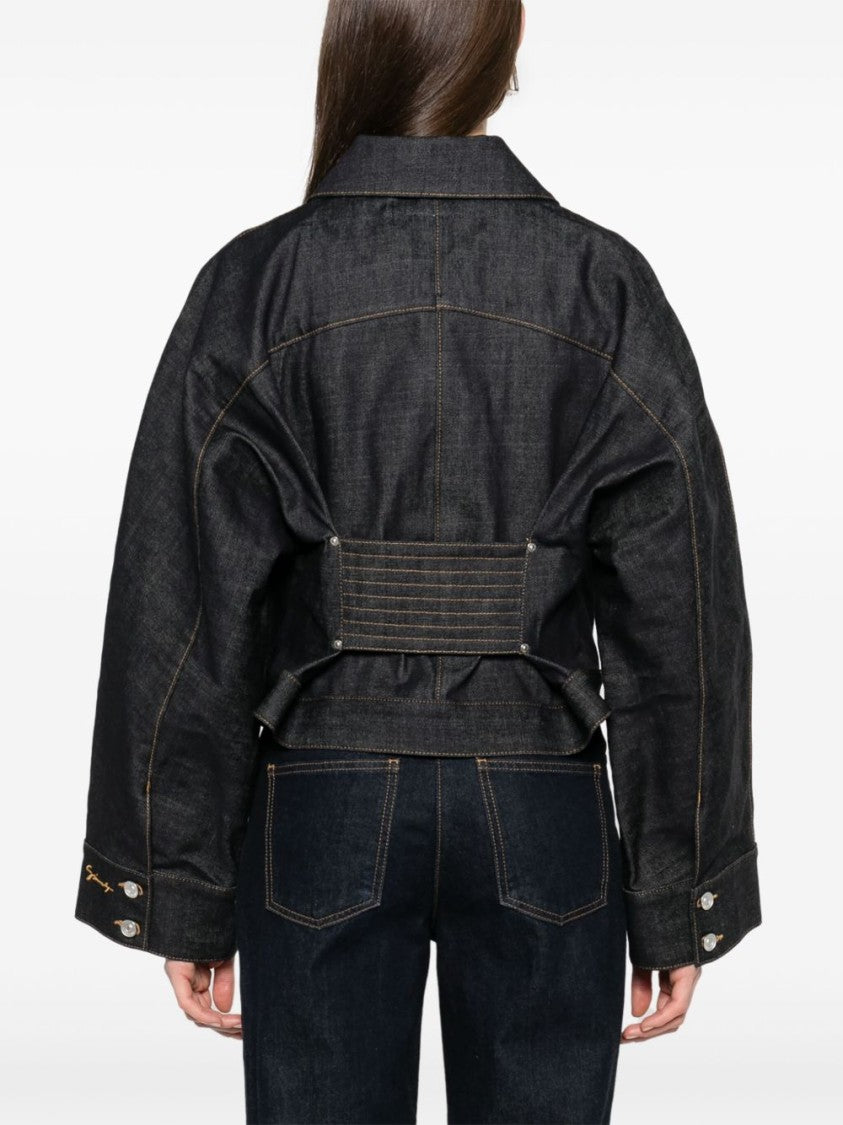 Givenchy Indigo Blue Chest Flap Pocket Jacket