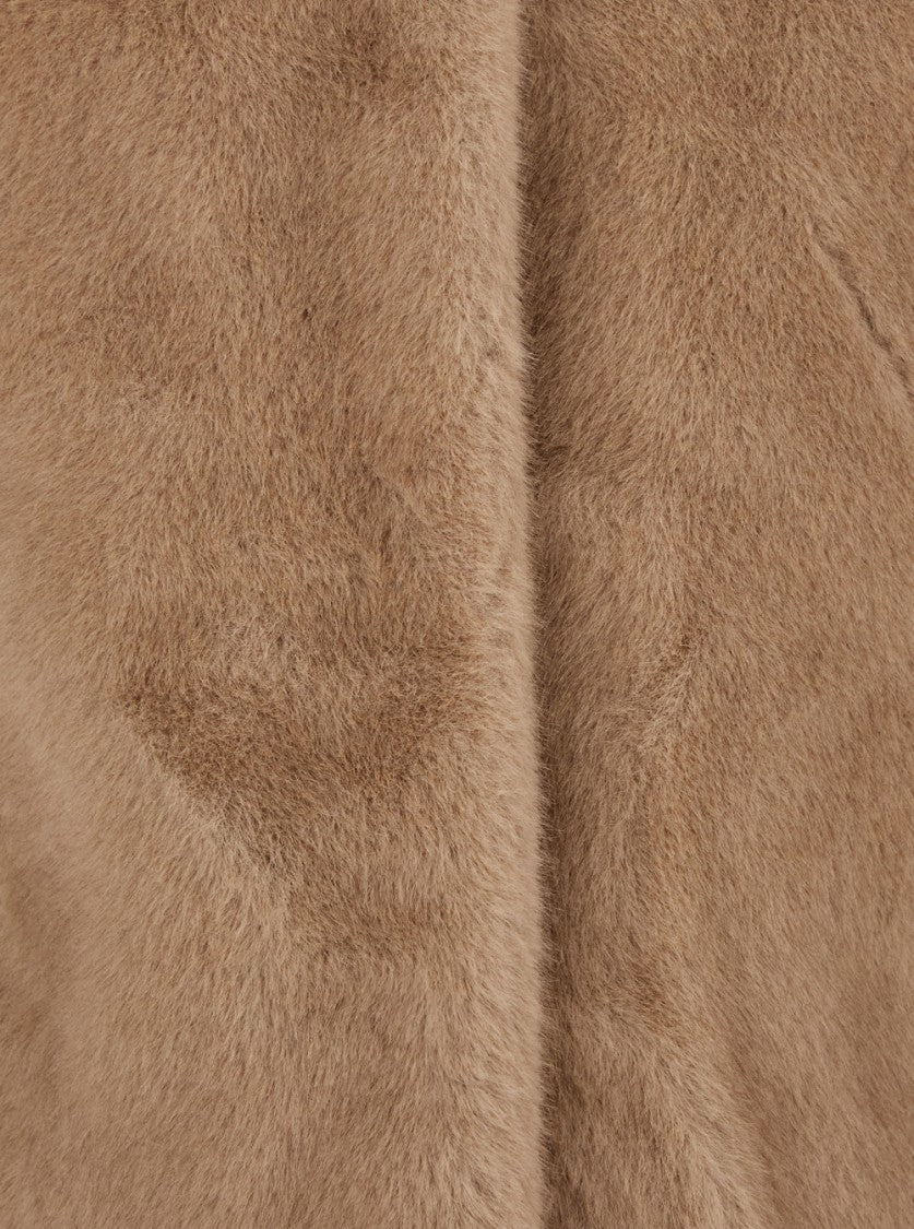 Plain Fake Mink Fur Jacket
