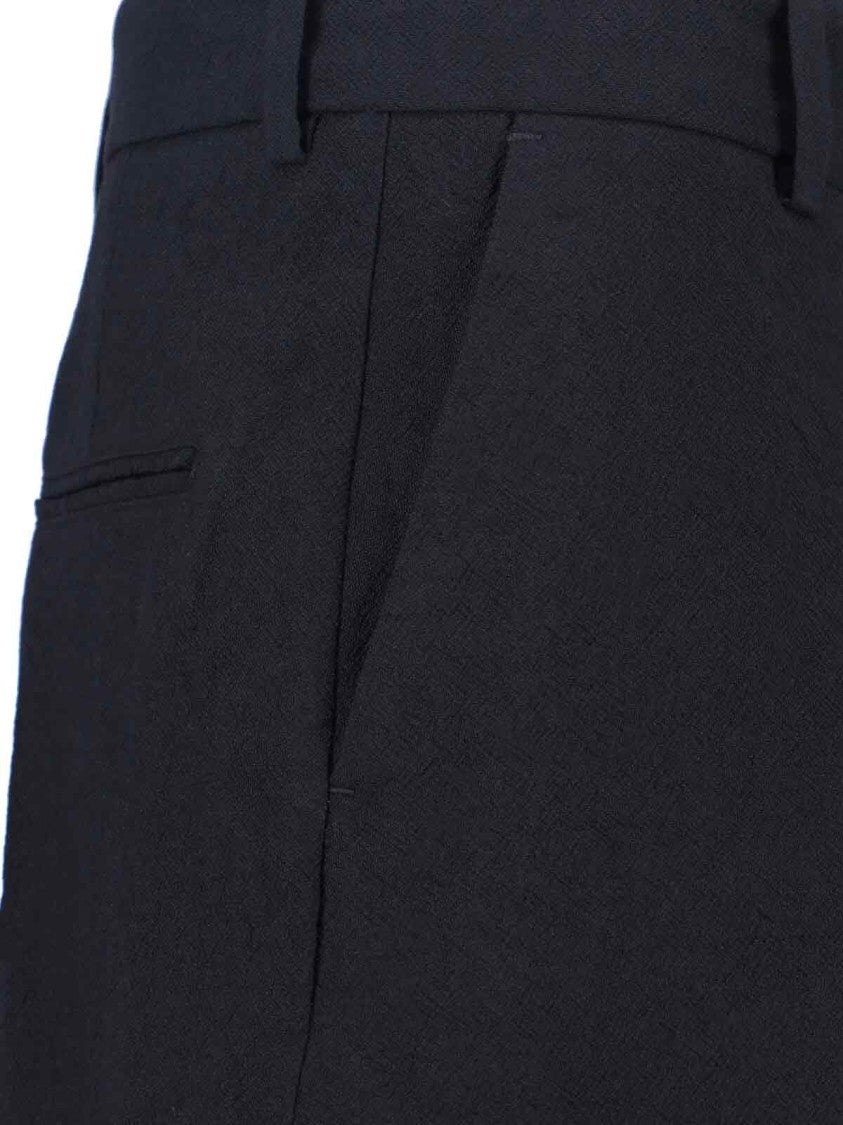 Studio Nicholson Classic Tailored Black Trousers With Straight Leg Design