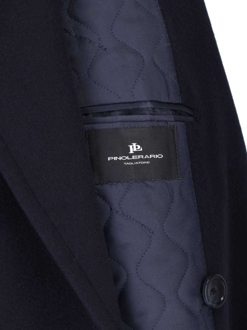 Tagliatore Blue Rupert Double-Breasted Cashmere Coat