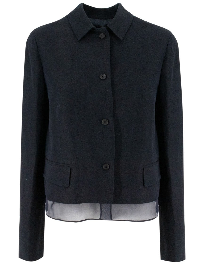 Fabiana Filippi Single-Breasted Linen And Viscose Jacket