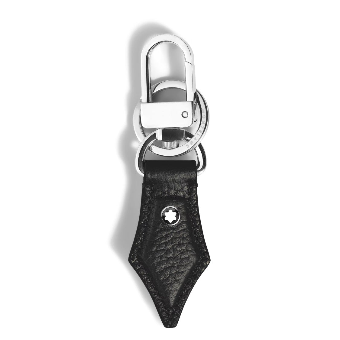 Montblanc Black Keychain With Smooth Finish