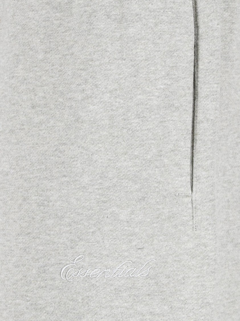 Fear Of God Essentials Grey Relaxed Fit Tonal Embroidered Trousers