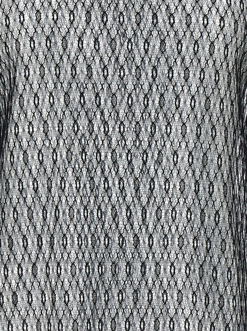 Dolce & Gabbana Delicate High Neck Mesh Blouse