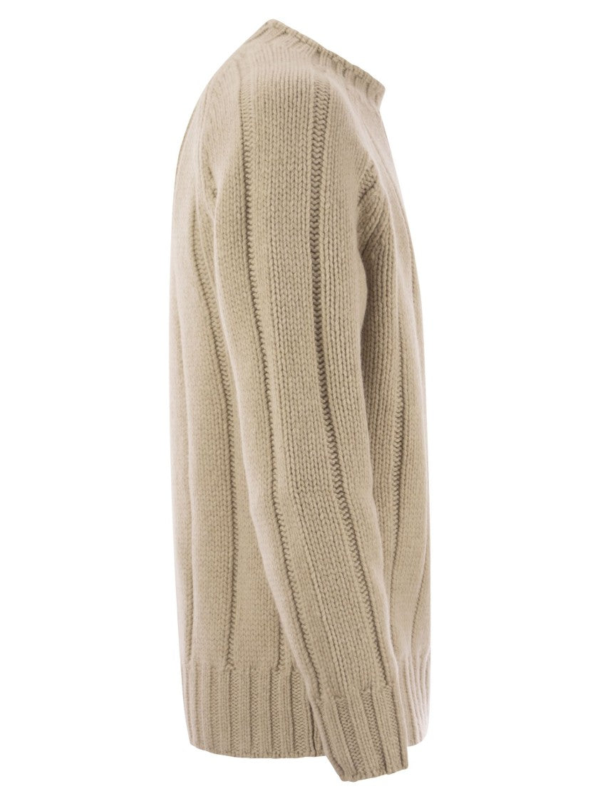Brunello Cucinelli Flat-Ribbed Cashmere Sweater
