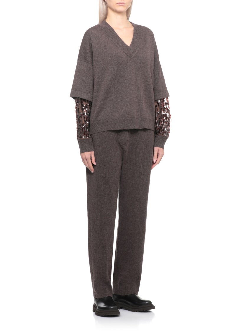 Brunello Cucinelli Brown Cashmere Sweater