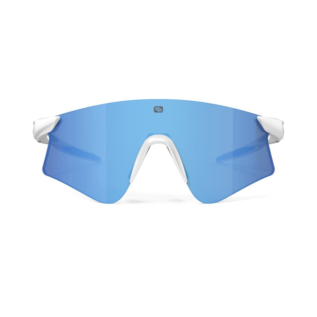 Rudy Project Astral White Matte Wraparound Sunglasses With Matte White Frame