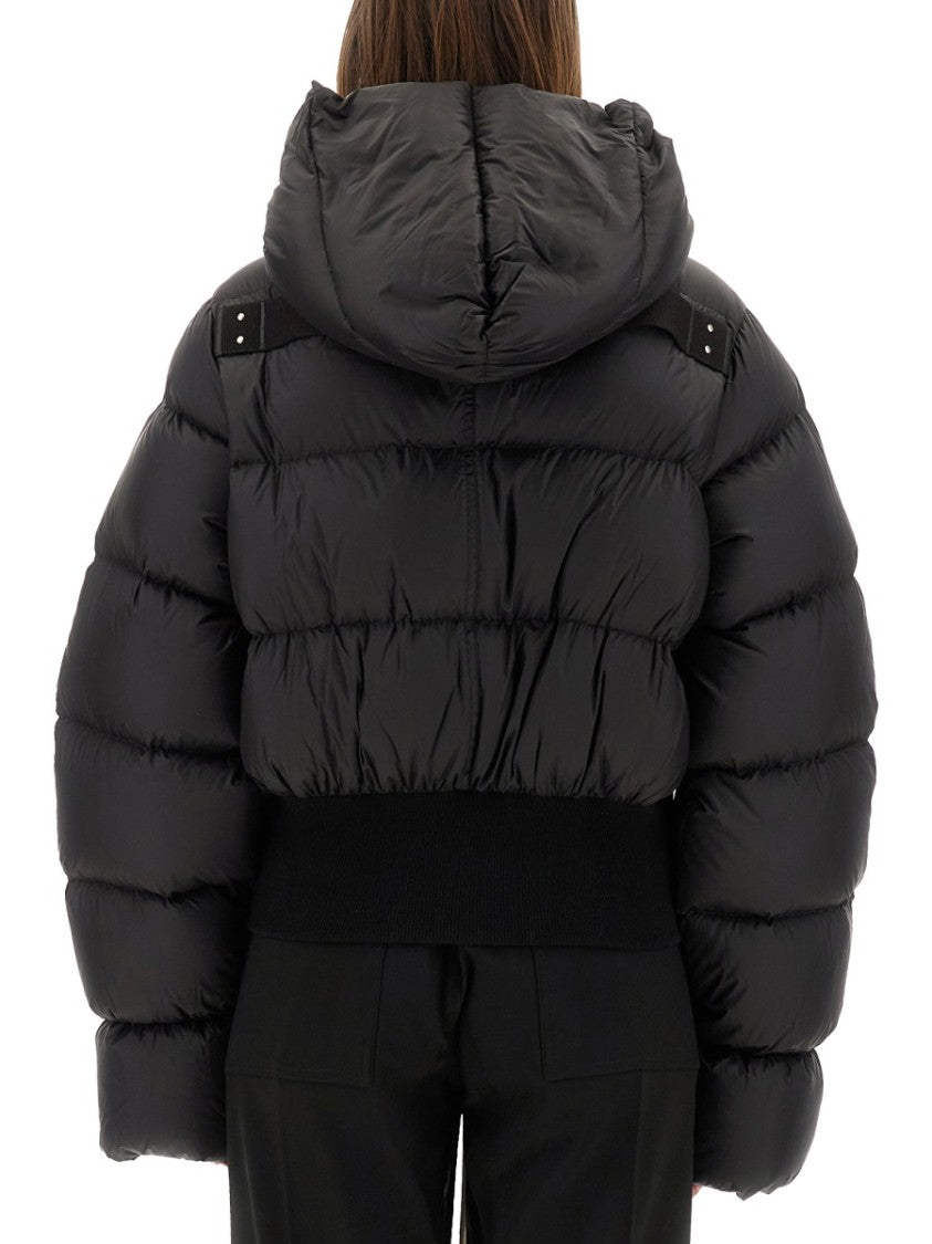 Rick Owens Cropped Down Jacket With Hood