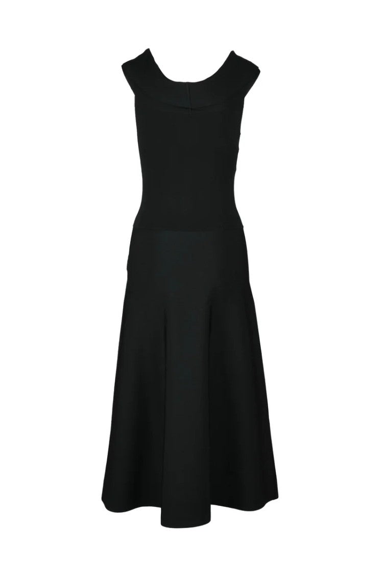 Fabiana Filippi Long Flared Dress - Black