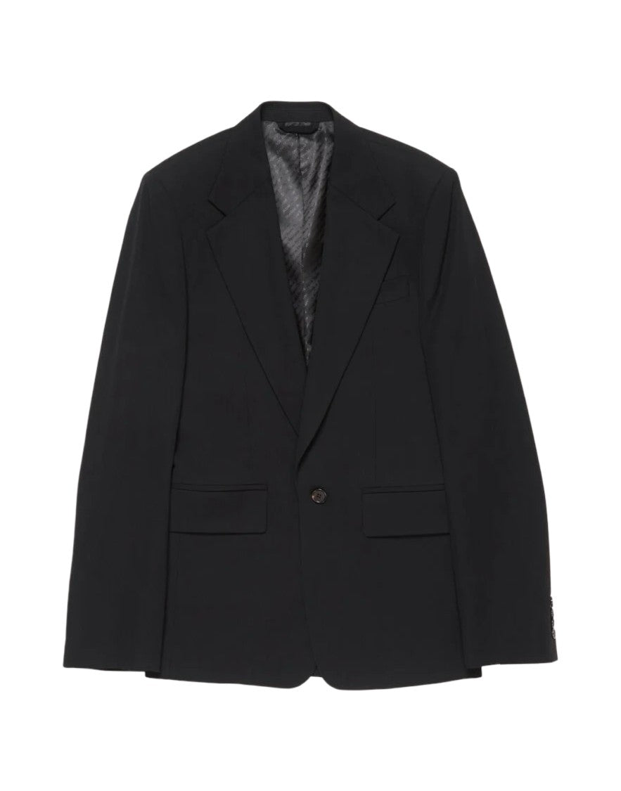 Acne Studios Structured Black Blazer With Notched Lapels