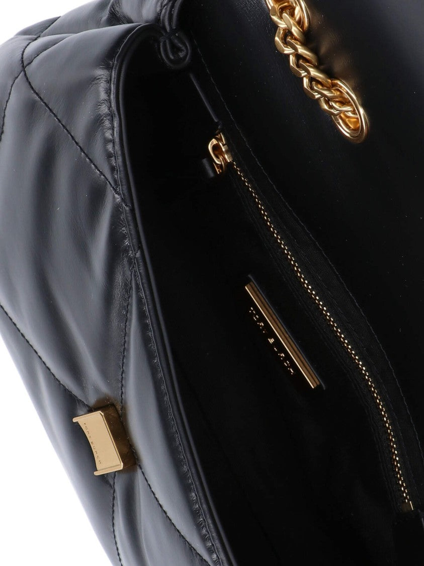 Tory Burch Black Kira Quilted Leather Shoulder Bag