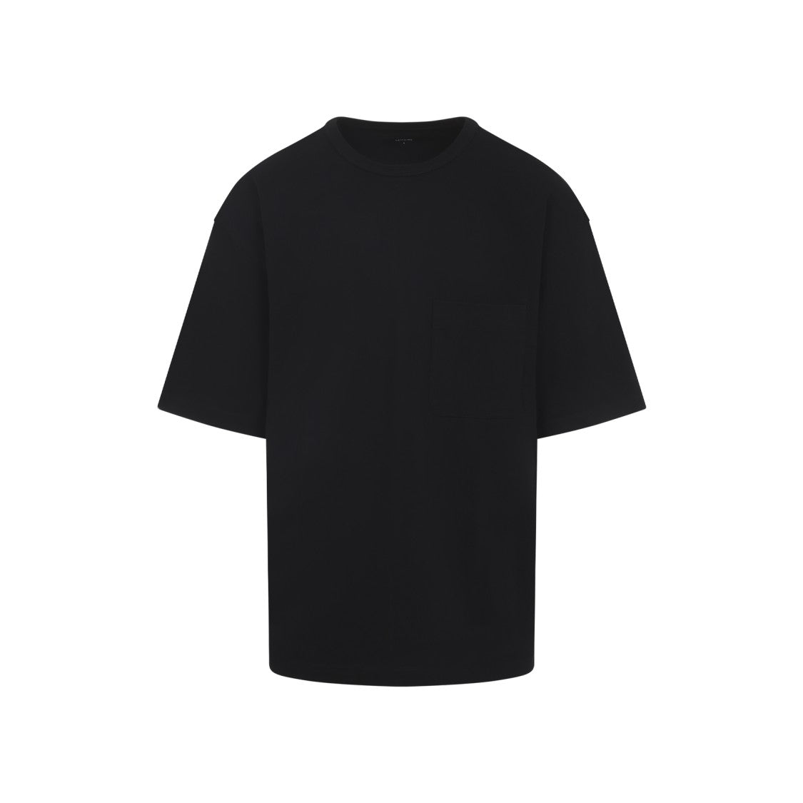 Lemaire Boxy Short Sleeves Black Cotton T-Shirt