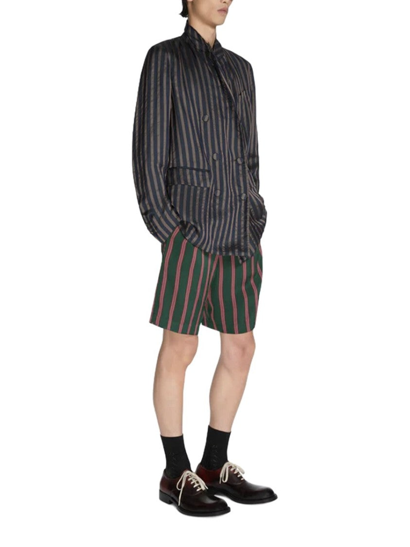 Dries Van Noten Balto Cupro Vertical Stripes Blazer