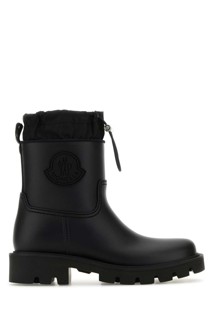 Moncler Black Rubber Kickstream Ankle Boots