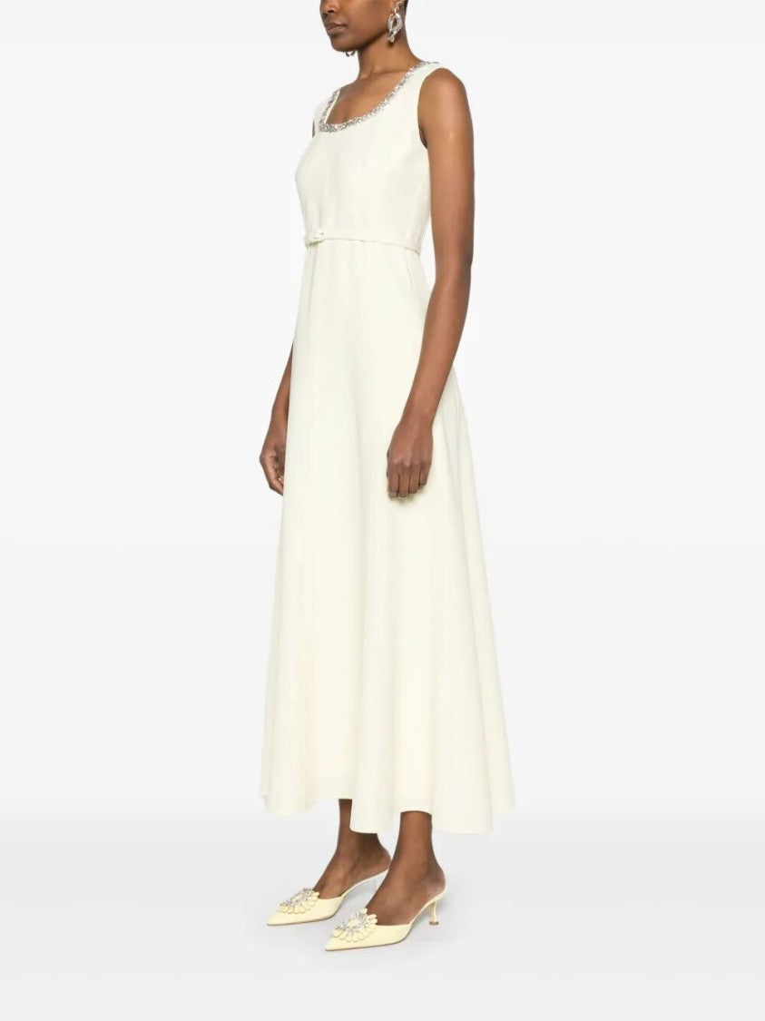 Roland Mouret Embellished Heavy Cady Midi Dress