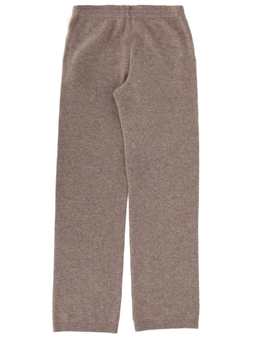 Sporty And Rich Taupe Cashmere-Blend Relaxed Pants