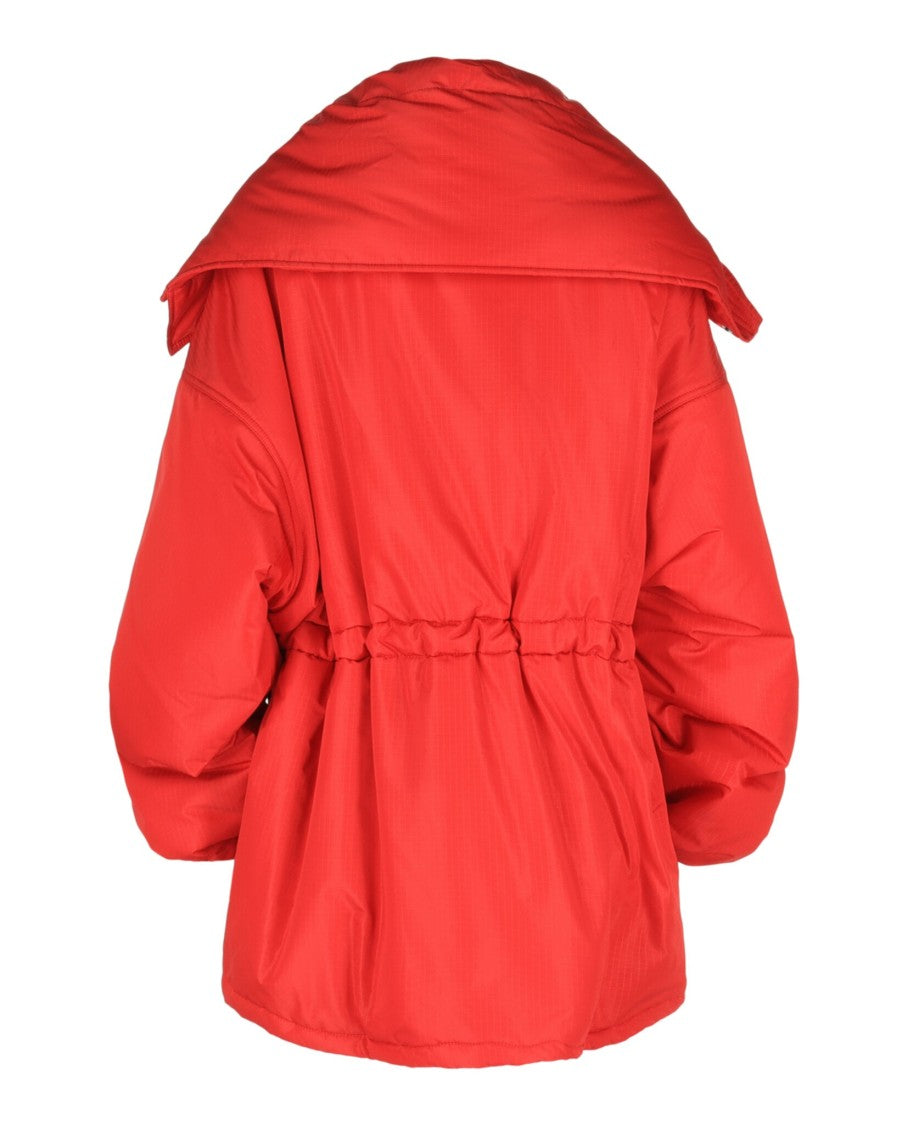 Balenciaga Draped Collar Oversized Padded Parka