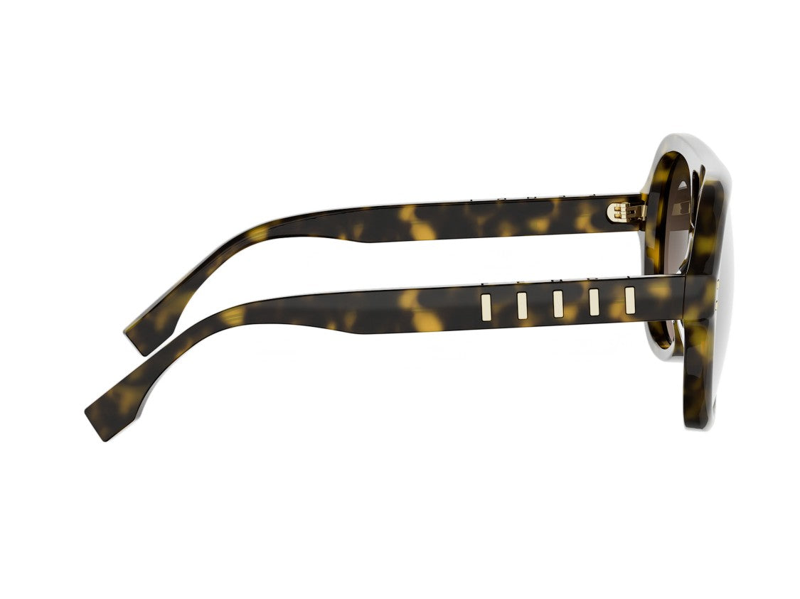 Fendi Fe40232i Tortoiseshell Aviator Sunglasses