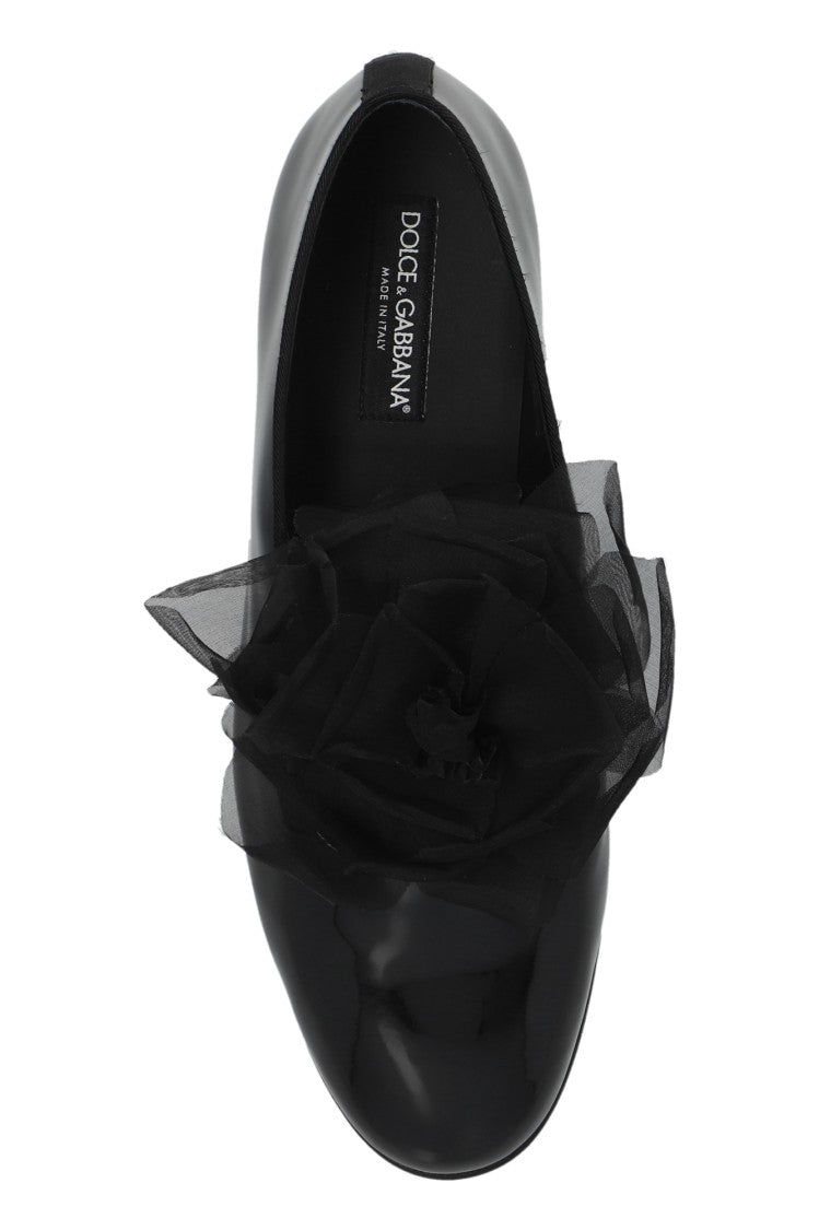 Dolce & Gabbana Elegant Black Patent Leather Loafers