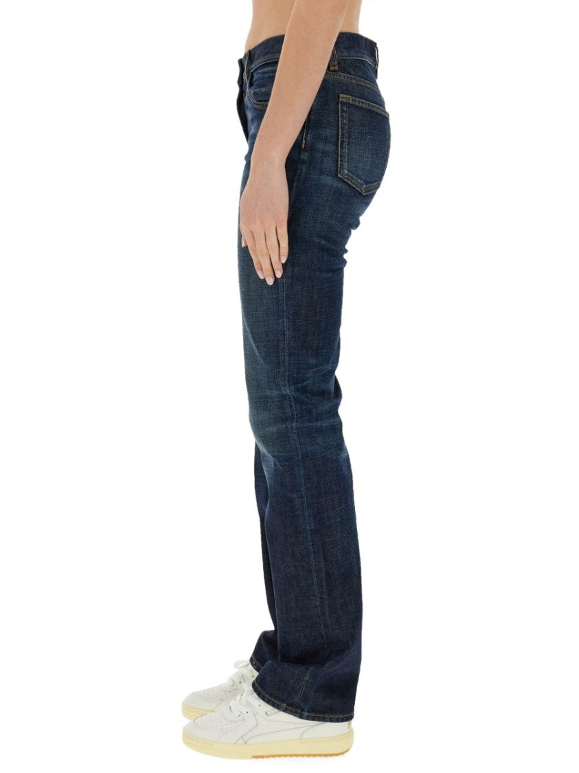 Palm Angels Straight Leg Jeans