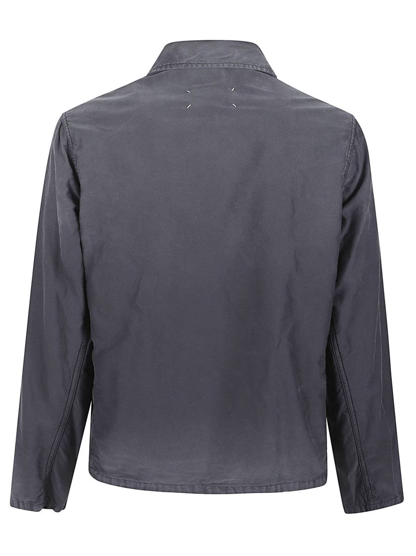 Maison Margiela Boxy Cropped Jacket With Button-Up Front