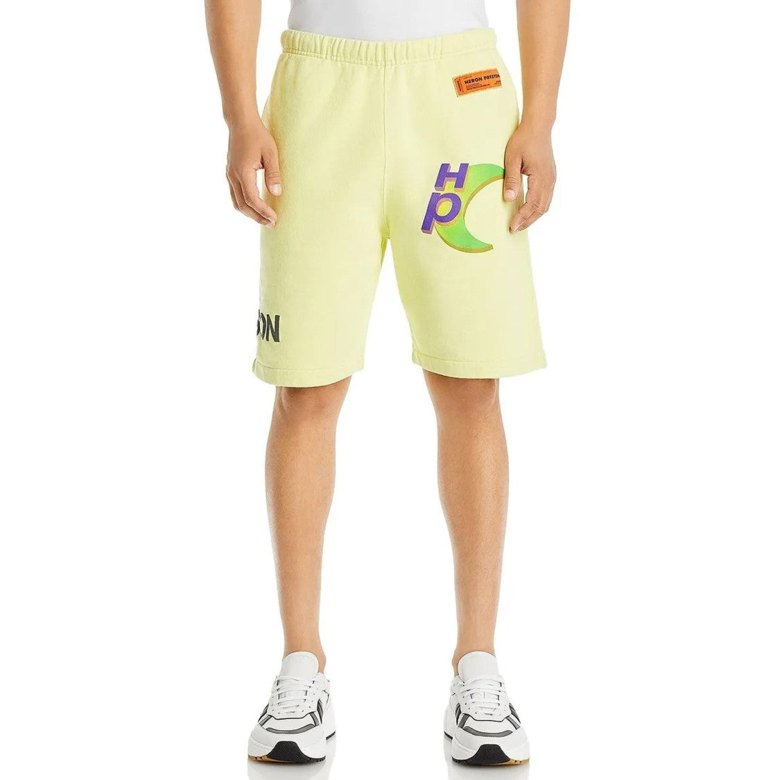 Heron Preston Casual Cotton Shorts With Graphic Logo Detail