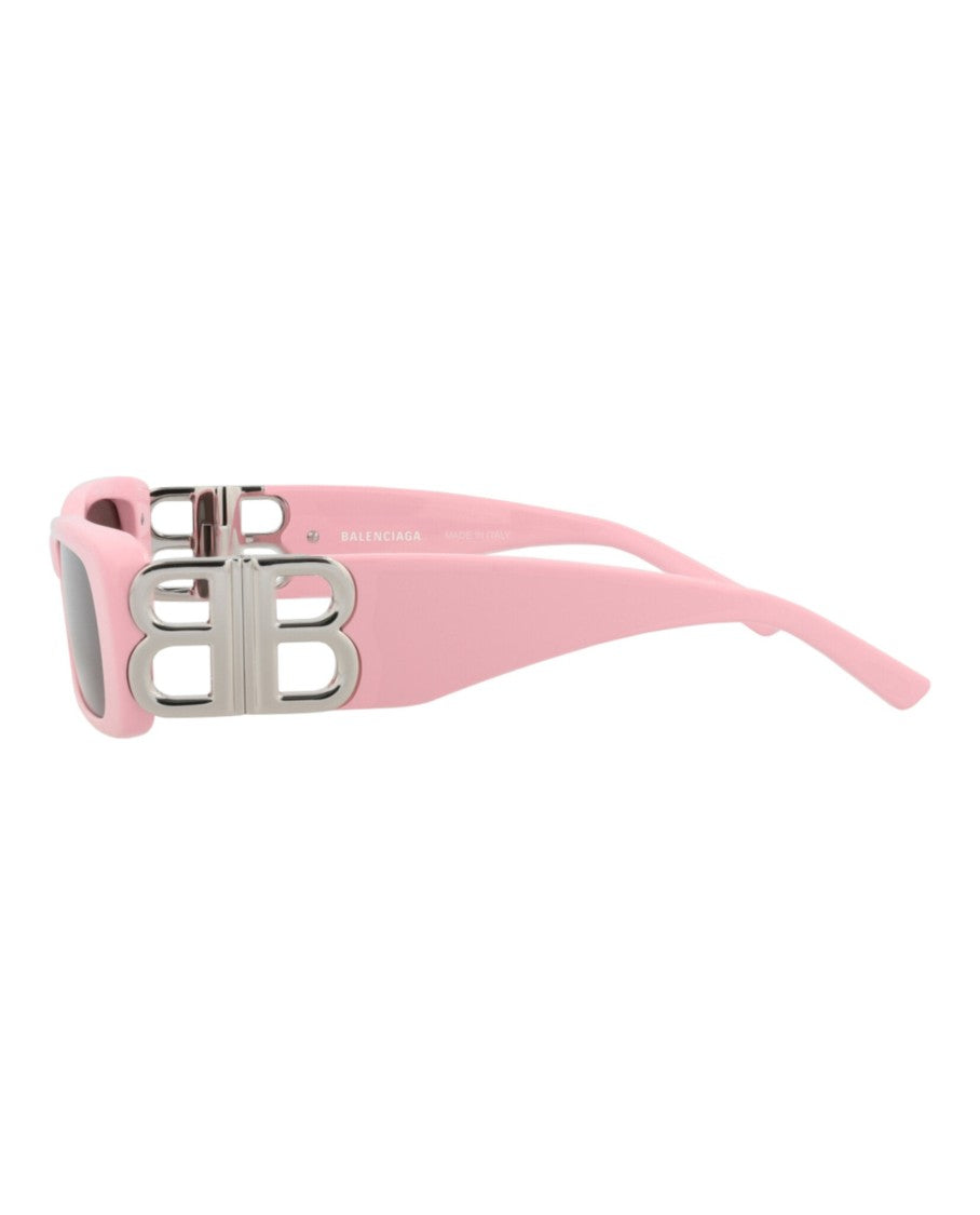 Balenciaga Square-Frame Sunglasses With Cutout Logo Accents
