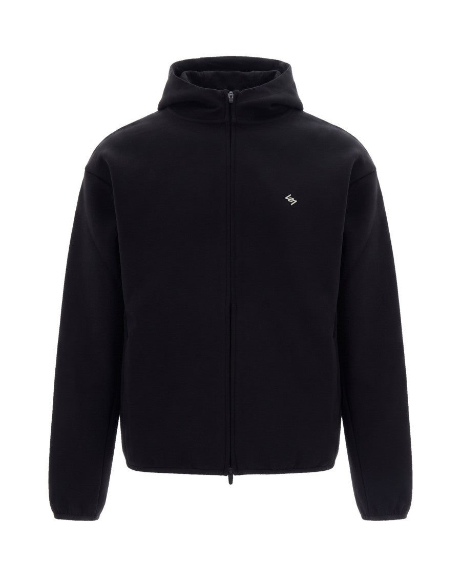 Represent 247 Jet Black 247 Numbers Minimalist Cotton-Blend Hoodie