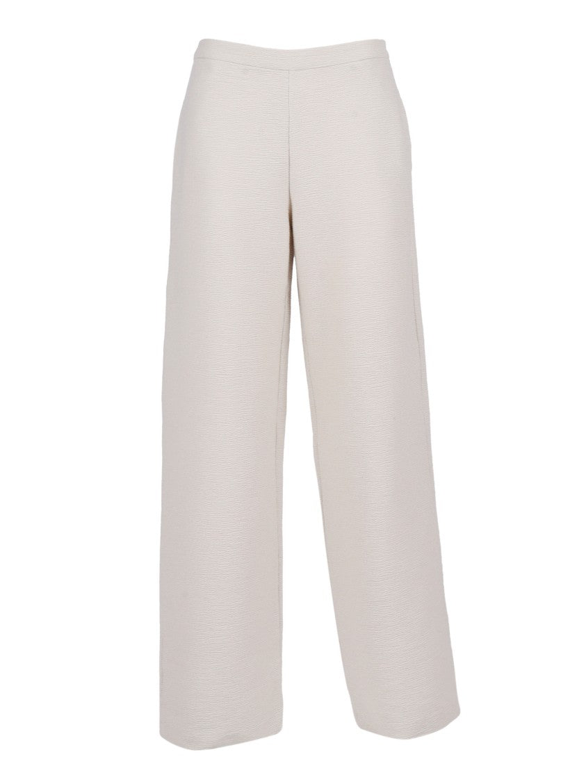 Emporio Armani Tailored Black Trousers With Mid-Rise Waist