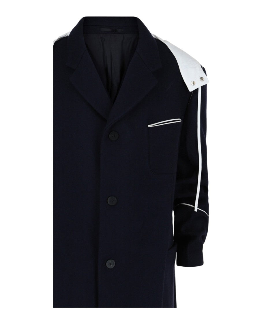 Ferragamo Single-Breasted Hooded Coat