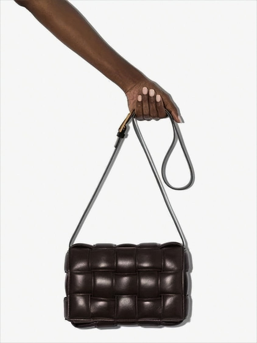 Bottega Veneta Padded Woven Shoulder Bag
