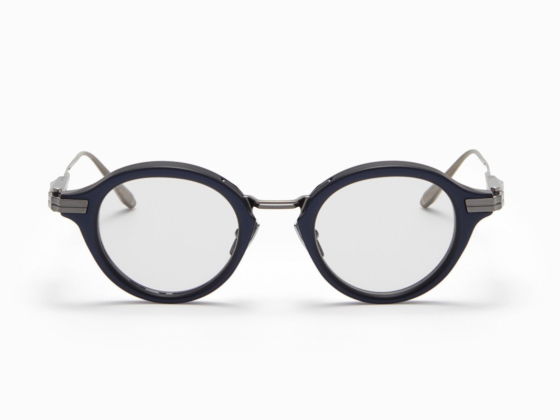 Akoni Copernico Matte Metal Round Eyeglasses