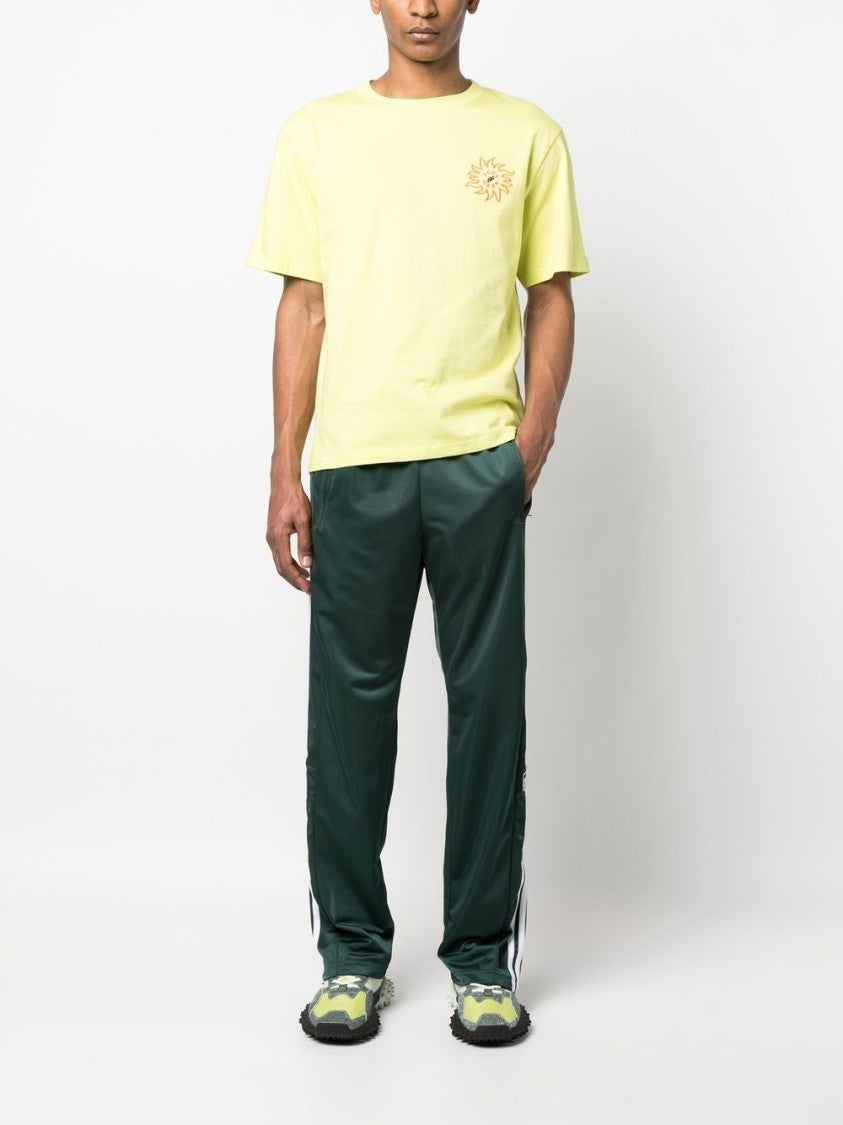 Gcds Yellow Surfing Wirdo Cotton T-Shirt