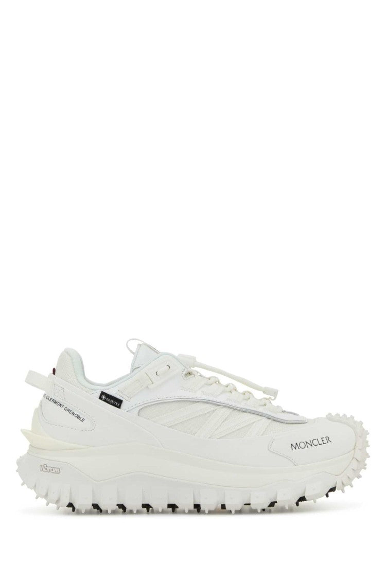 Moncler White Fabric Trailgrip Gtx Sneakers