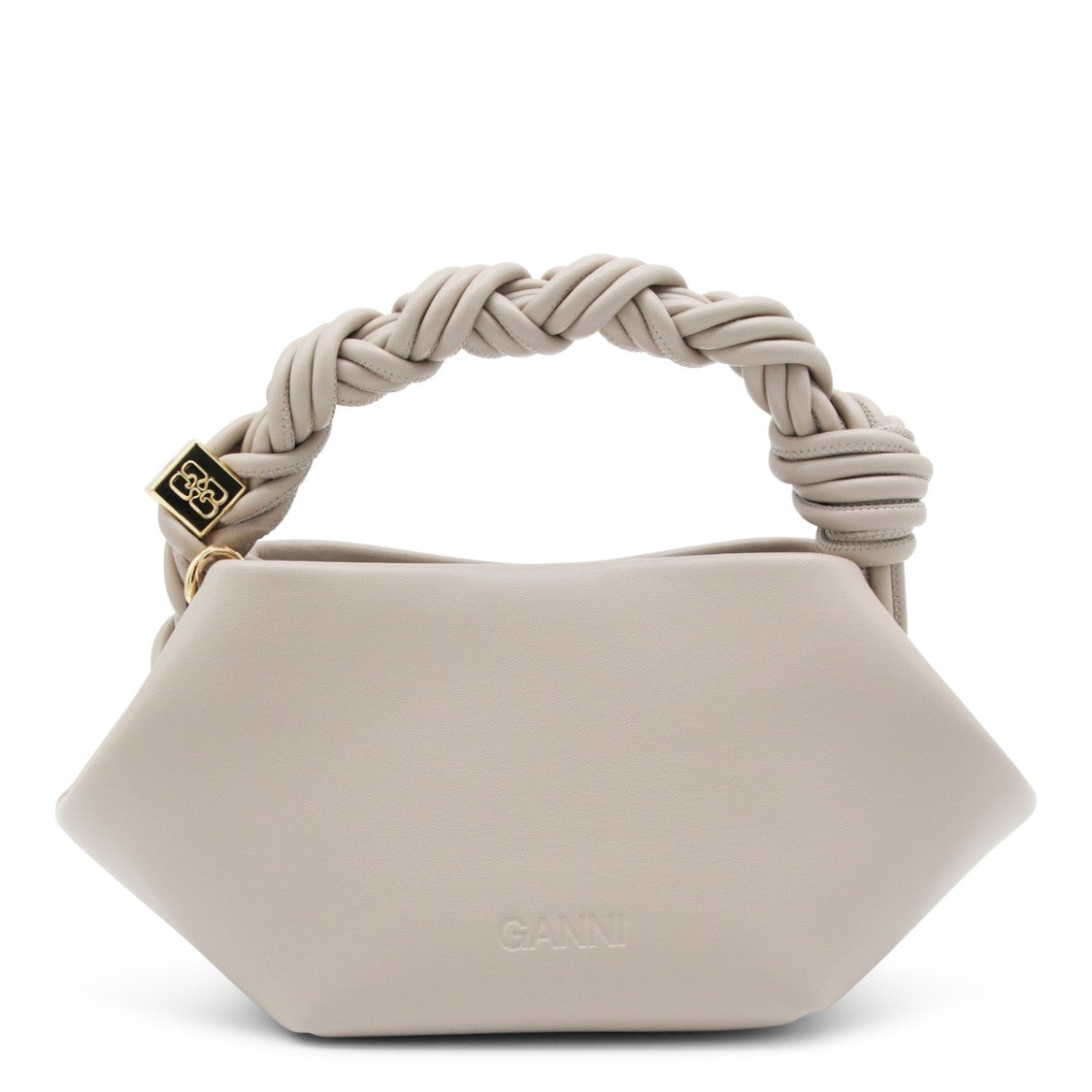 Ganni Beige Top Handle Bag