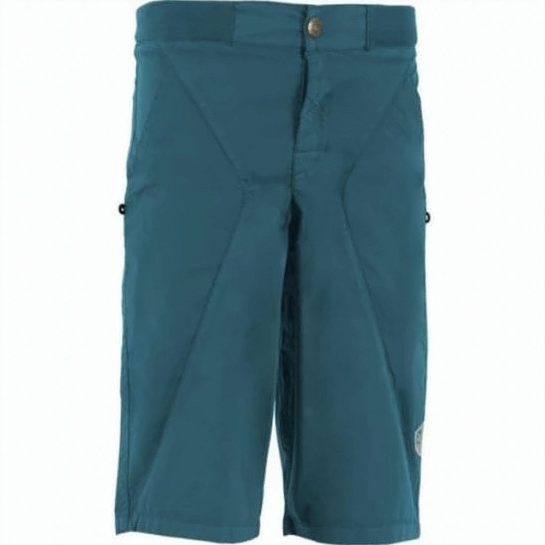 E9 Mid-Length Structured Shorts With Button Closure