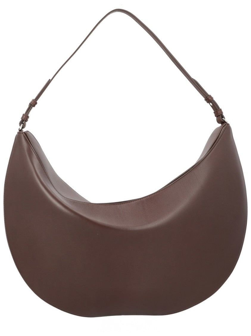 Jacquemus Ovalo Large Leather Hobo Bag